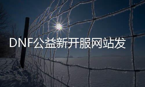 DNF公益新开服网站发布网怎么找,新开服网站发布平台推荐