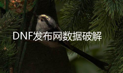 DNF发布网数据破解