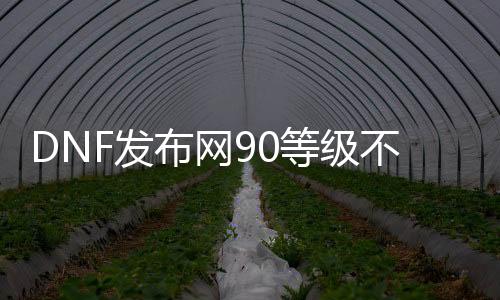 DNF发布网90等级不定（DNF发布网一下子升到九十级需要多少钱）