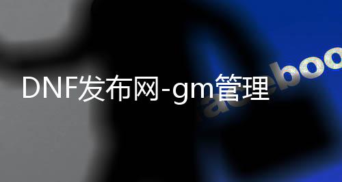 DNF发布网-gm管理工具（DNF发布网里面的gm）