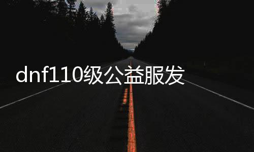 dnf110级公益服发布网（史上最全攻略分享）