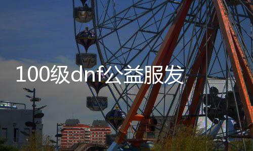 100级dnf公益服发布网服务器（dnf公益服发布网·1发布网）